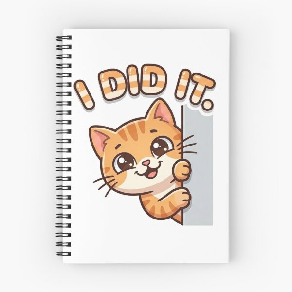 Item preview, I Did It Sneaky Orange Cat Meme Sticker designed and sold by nishaaa2111.