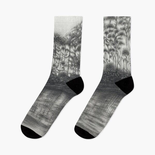 Item preview, Whispers of La Sabana: Charcoal Reflection Study designed and sold by JanidAlfaro.