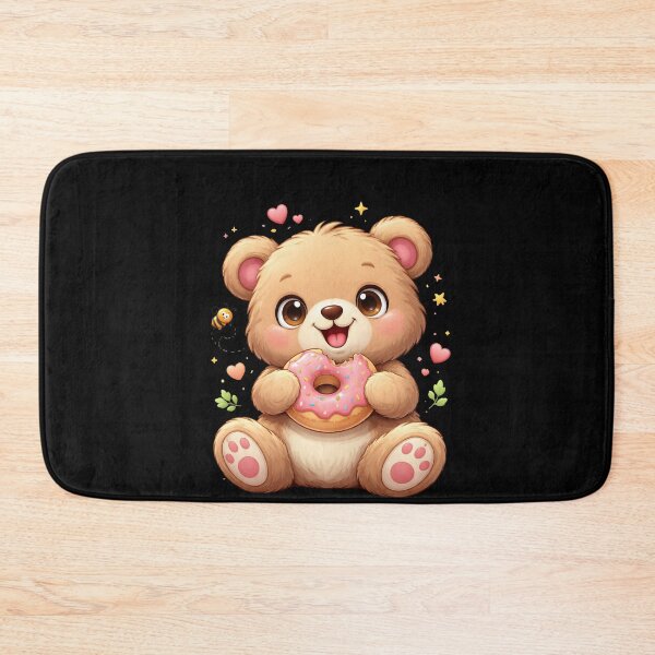 Item preview, Cute Kawaii Teddy Bear Eating Donut designed and sold by TylerRoseStorey.