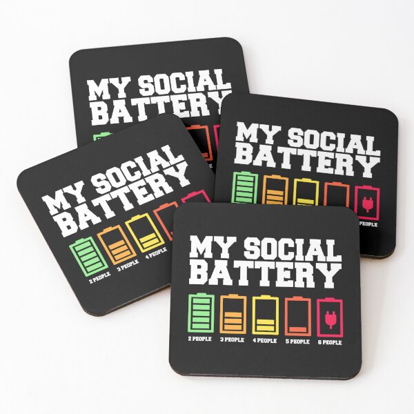 Item preview, My Social Battery, Low Energy, Anti Social Introvert designed and sold by JohnVBurks.