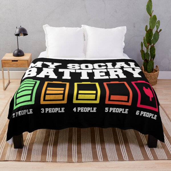 Item preview, My Social Battery, Low Energy, Anti Social Introvert designed and sold by JohnVBurks.