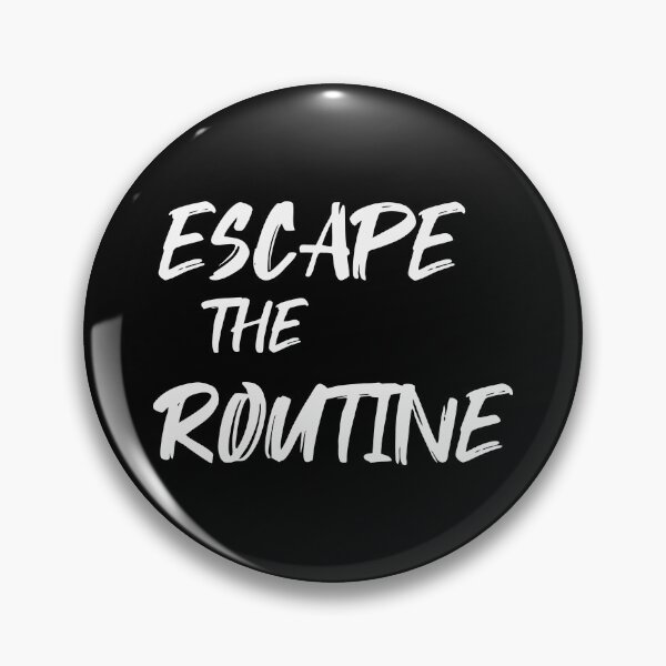 Item preview, Escape The Routine White - Minimalist Motivational Typographic Design White designed and sold by charlypicazo.