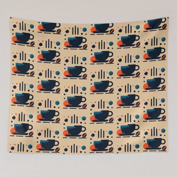 Item preview, Abstract Coffee Cup – Modern Minimalist Design designed and sold by Dogandesighn.