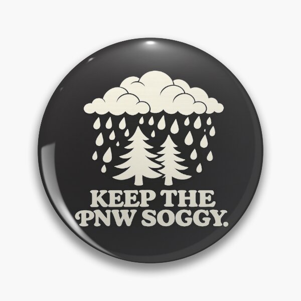 Artikelvorschau, T-Shirt-Design „Keep The PNW Soggy Vintage Rain Clouds & Pine Trees“ entworfen und verkauft von randomdesignsnearme.