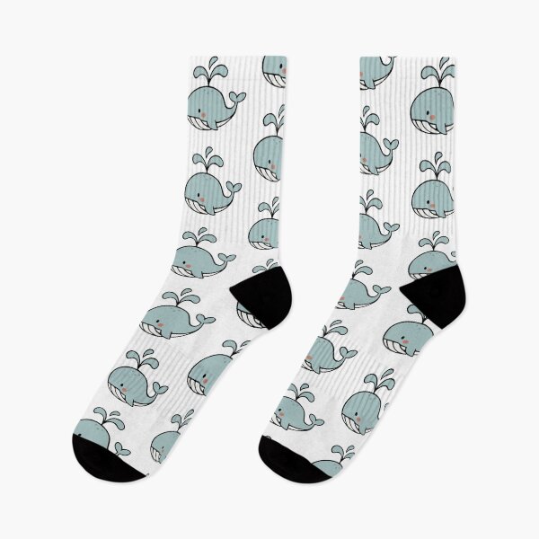 Item preview, Cute Blue Whale Sticker with Water Spout and Pink Cheeks designed and sold by Williams0.