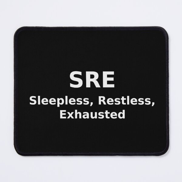 Item preview, SRE Sleepless Restless Exhausted Funny Tech Tee designed and sold by low battery meme design.