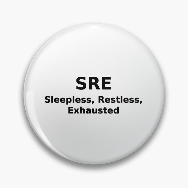 Item preview, SRE Sleepless Restless Exhausted Funny Tech Tee designed and sold by low battery meme design.