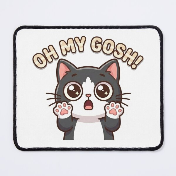 Item preview, Oh My Gosh Shocked Cat Meme Sticker designed and sold by nishaaa2111.