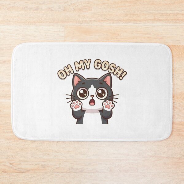 Item preview, Oh My Gosh Shocked Cat Meme Sticker designed and sold by nishaaa2111.