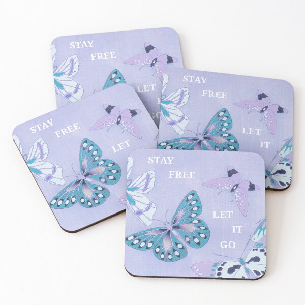 Item preview, stay free, let it go // retro butterfly aesthetic designed and sold by zlivy.
