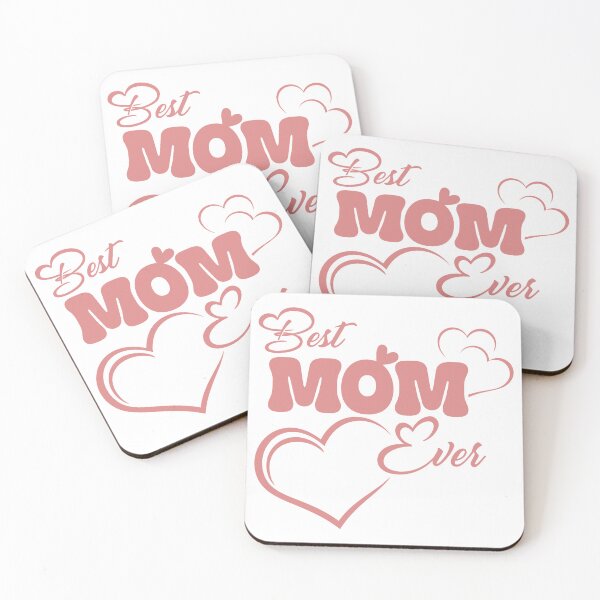 Item preview, Best Mom Ever Heart Typography Mothers Day Gift designed and sold by FrostedCanvas.