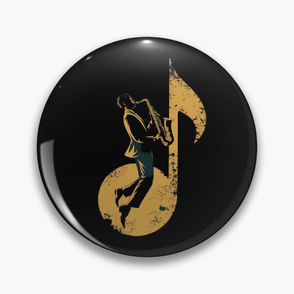 Item preview, A saxophonist with a golden note - World Music Day  designed and sold by Art-Arcade6.