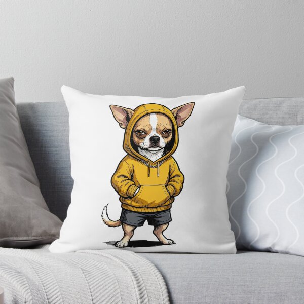 Item preview, Cool Chihuahua Dog Wearing Yellow Hoodie   designed and sold by TeeARTHY.