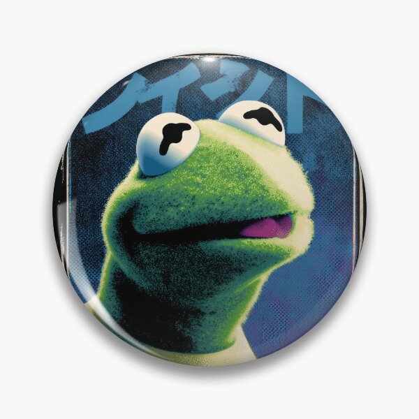 Item preview,  Kermit Retro Chrome Poster  designed and sold by AnimeArsenalPrints.