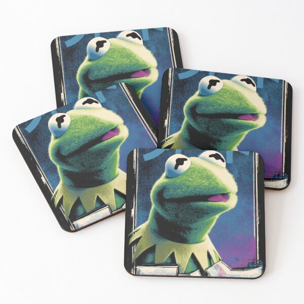 Item preview,  Kermit Retro Chrome Poster  designed and sold by AnimeArsenalPrints.
