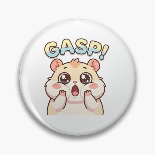 Item preview, Gasp Shocked Hamster Meme Sticker designed and sold by nishaaa2111.