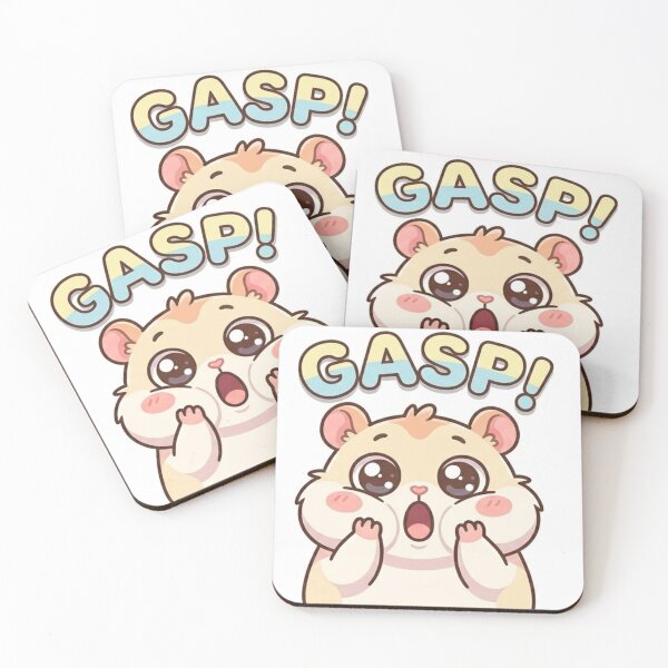 Item preview, Gasp Shocked Hamster Meme Sticker designed and sold by nishaaa2111.