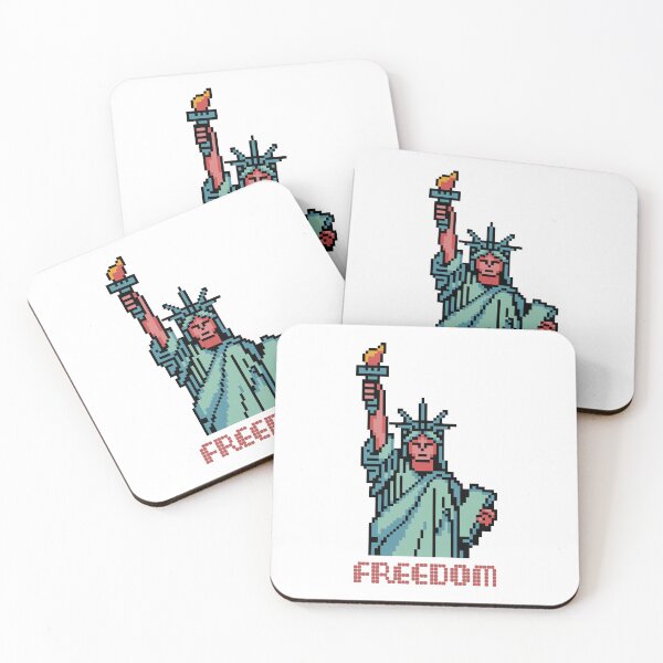 Item preview, Estatua de la Libertad Pixel Art Freedom - Para el 4 de Julio designed and sold by charlypicazo.