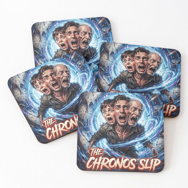 Item preview, The Chronos Slip Retro 80s Sci-Fi Horror Movie Poster Design designed and sold by OUTPOST-31.