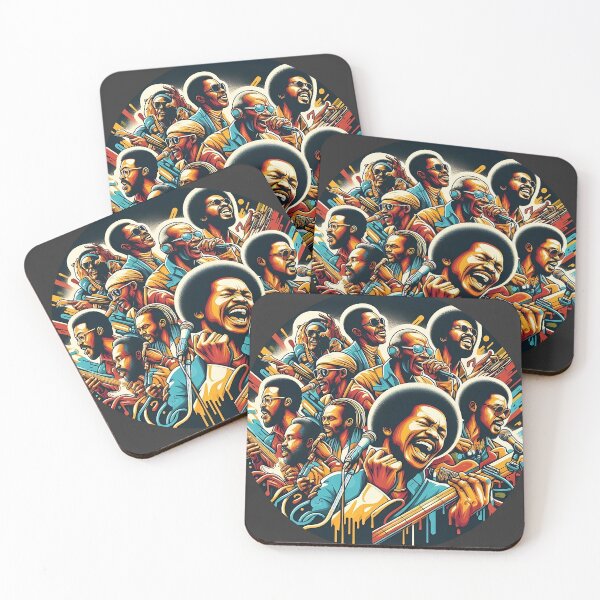 Item preview, Vibrant Retro Soul Jazz Music Band Afro Art designed and sold by Indoni.