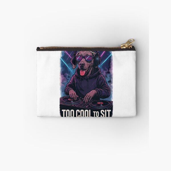 Item preview, Weimaraner DJ: Too Cool to Sit – Neon Club Style designed and sold by Pineapple-Tree.
