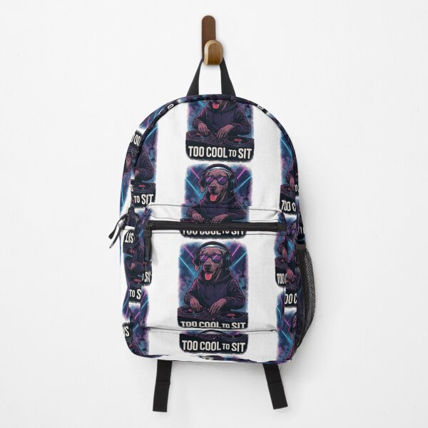 Item preview, Weimaraner DJ: Too Cool to Sit – Neon Club Style designed and sold by Pineapple-Tree.