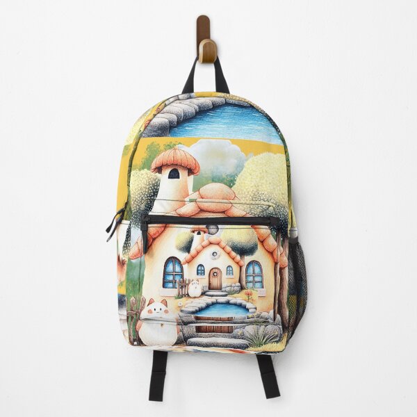 Item preview, Cute Cottage Core House with Garden – Whimsical Fairy Tale Home, Cozy Nature Illustration, Aesthetic Kawaii Landscape Art designed and sold by ChenEngEng.