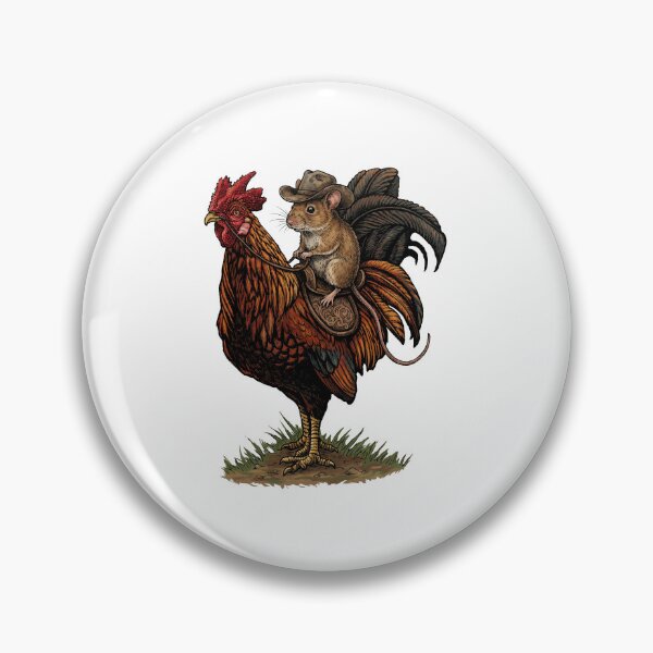 Item preview, Mouse Riding a Rooster Farm Animal designed and sold by TeeARTHY.