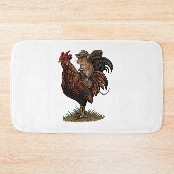 Item preview, Mouse Riding a Rooster Farm Animal designed and sold by TeeARTHY.