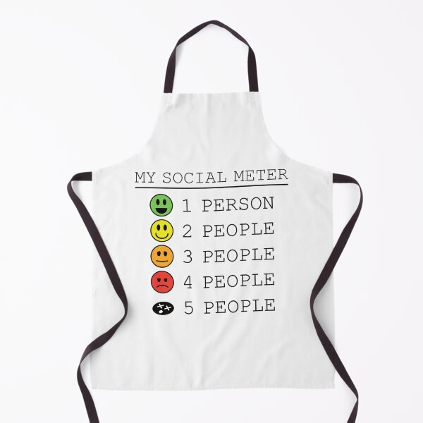 Item preview, My Social Meter Funny Introvert Too Many People designed and sold by JohnVBurks.