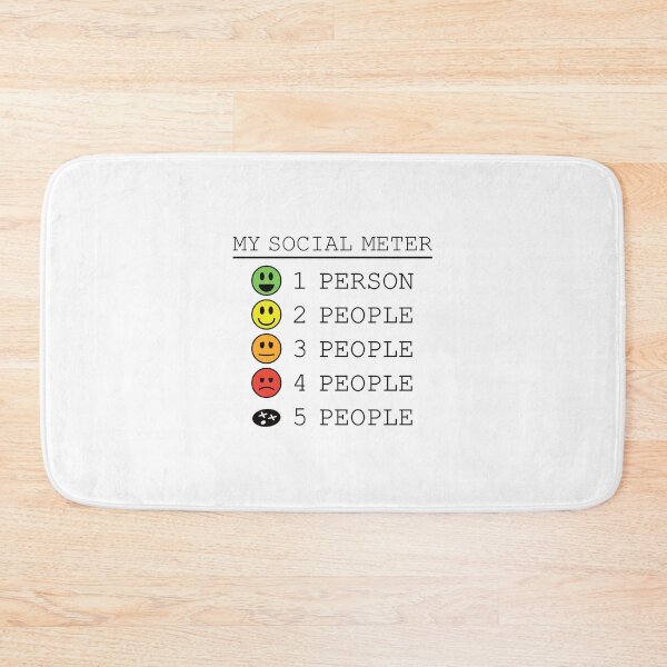 Item preview, My Social Meter Funny Introvert Too Many People designed and sold by JohnVBurks.