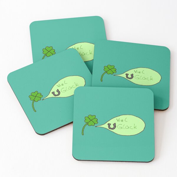 Item preview, a clover leaf with a lucky saying designed and sold by Mellis-Welt.