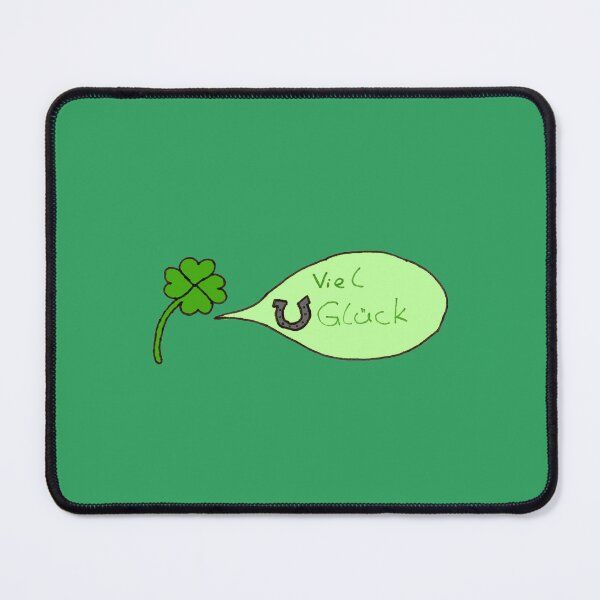 Item preview, a clover leaf with a lucky saying designed and sold by Mellis-Welt.