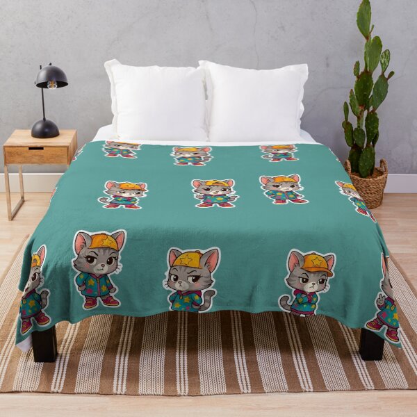 Item preview, Cute Star Hoodie Cat – Colorful Cartoon Kitten Stickers | Kids Aesthetic Art designed and sold by Good Vibes .