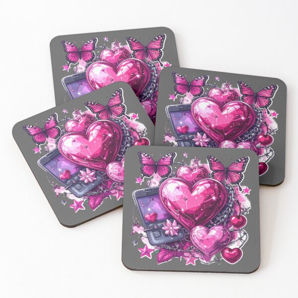 Item preview, Pink Cyber Heart Y2K designed and sold by RedVista.