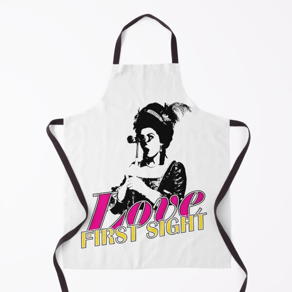 Item preview, Love at First Sight – Lady Illustration with Binoculars and Bold Text designed and sold by Helmina Groper.