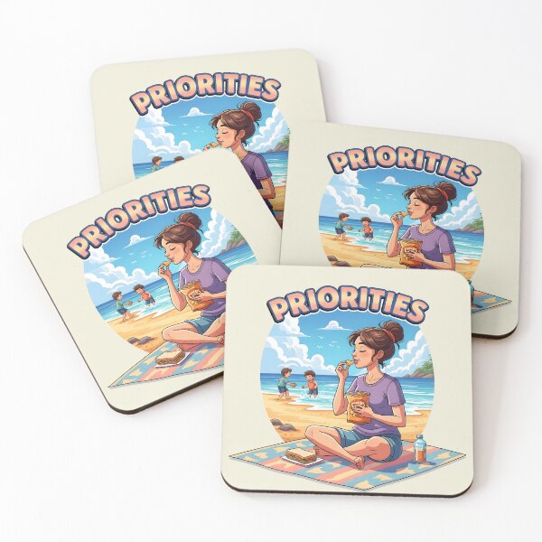 Item preview, Mom Priorities – Funny Beach Snack Mom Design designed and sold by Sea Gem.