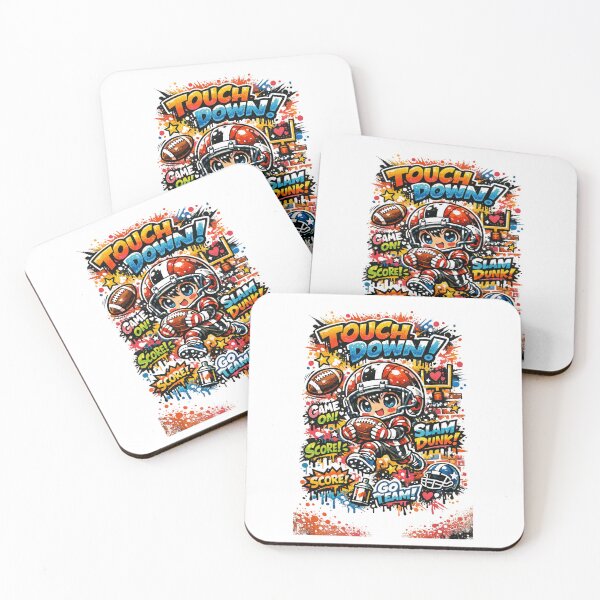 Item preview, Dribble Dreamer – Kawaii Graffiti Touchdown designed and sold by Joyfulfabric.