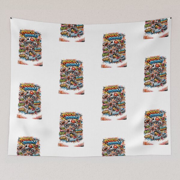 Item preview, Dribble Dreamer – Kawaii Graffiti Touchdown designed and sold by Joyfulfabric.