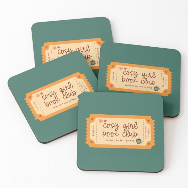 Item preview, cosy girl book club ticket designed and sold by MoTaraDesigns.