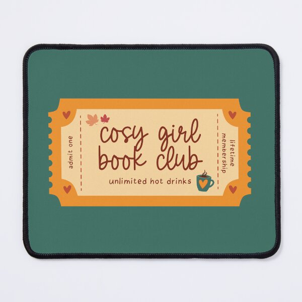 Item preview, cosy girl book club ticket designed and sold by MoTaraDesigns.
