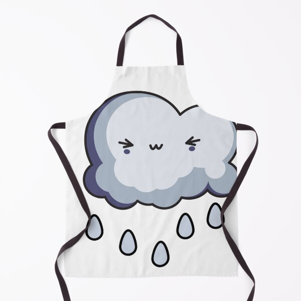 Item preview, Overwhelmed Rain Cloud Kawaii Sticker – Cute Heavy Rain Cloud designed and sold by randomblink.