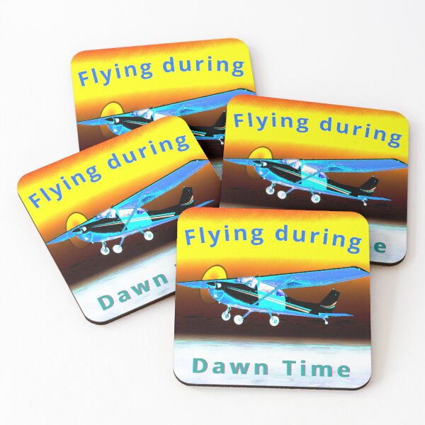 Item preview, Flying during Dawn, an aviation gift, for the pilot and aviation enthusiast designed and sold by PiperParrot.