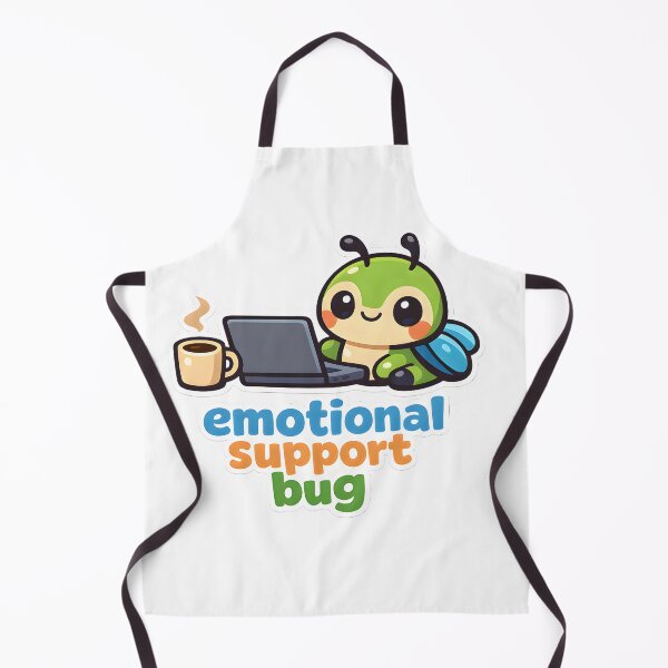 Item preview, Emotional Support Bug – Funny Kawaii Coder & Developer Sticker designed and sold by Naviora.