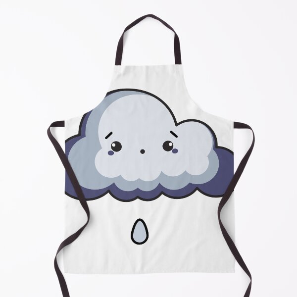 Item preview, Drained Rain Cloud – Kawaii Weather Sticker designed and sold by randomblink.