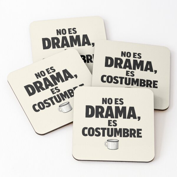 Item preview, Mexican Humor Shirt No Es Drama Es Costumbre Enamel Mug Design designed and sold by POD DYNASTY.