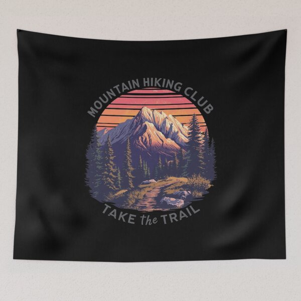 Item preview, Mountain Hiking Club – Trail Explorer designed and sold by KapiPrint.