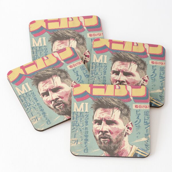 Item preview, Messi the Goat Japanese Vintage Poster  designed and sold by AnimeArsenalPrints.