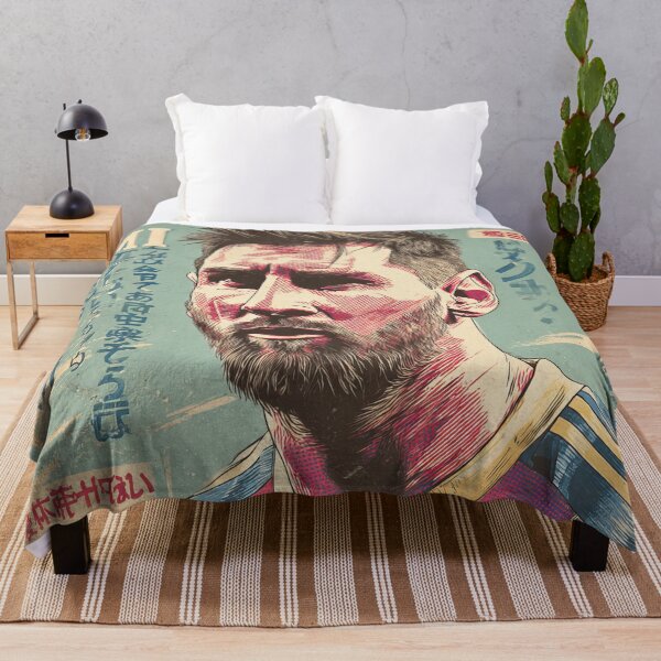 Item preview, Messi the Goat Japanese Vintage Poster  designed and sold by AnimeArsenalPrints.