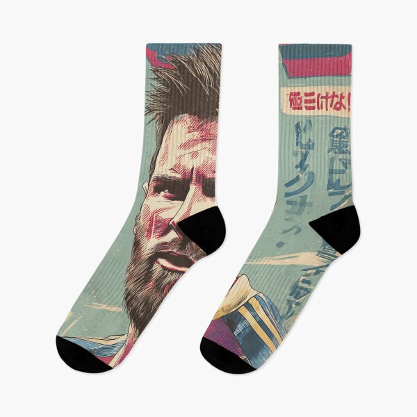 Item preview, Messi the Goat Japanese Vintage Poster  designed and sold by AnimeArsenalPrints.